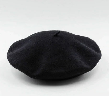 Elegante Vilten Baret – Klassieke ronde vorm met zachte stof