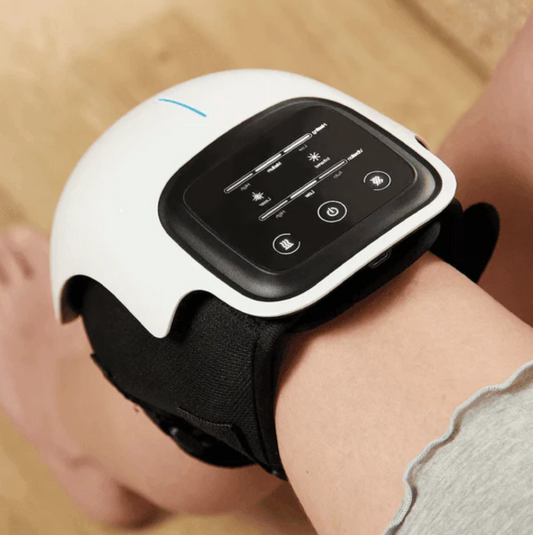 WarmFit Knie Massager met Infrarood en Trilling – Draadloos en Oplaadbaar