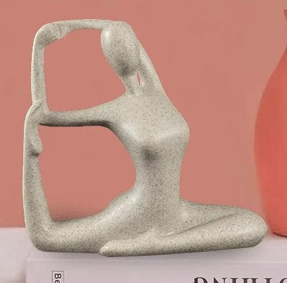 ZenJoy Woman in Yoga Statue – Modern Resin Interior Decoration