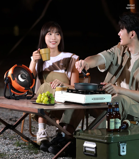 Riley 3-in-1 Campingventilator met LED en Powerbank – 20.000mAh Outdoor Ventilator met Haak & Afstandsbediening