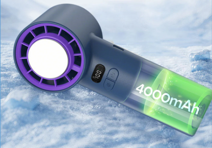 Skye Mini Ventilator met Koelplaat – Draagbare Ventilator met 100 Snelheden en Verstelbare Bries