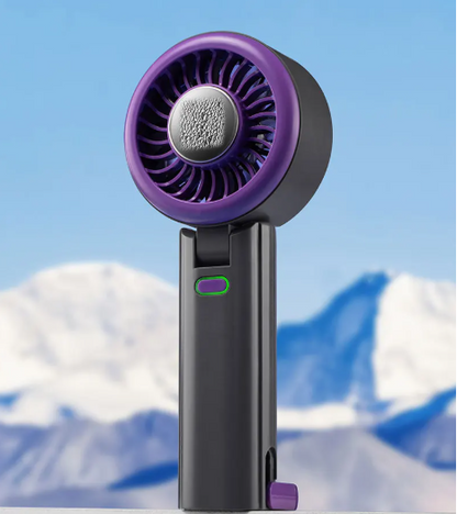 Skye Mini Ventilator met Koelplaat – Draagbare Ventilator met 100 Snelheden en Verstelbare Bries