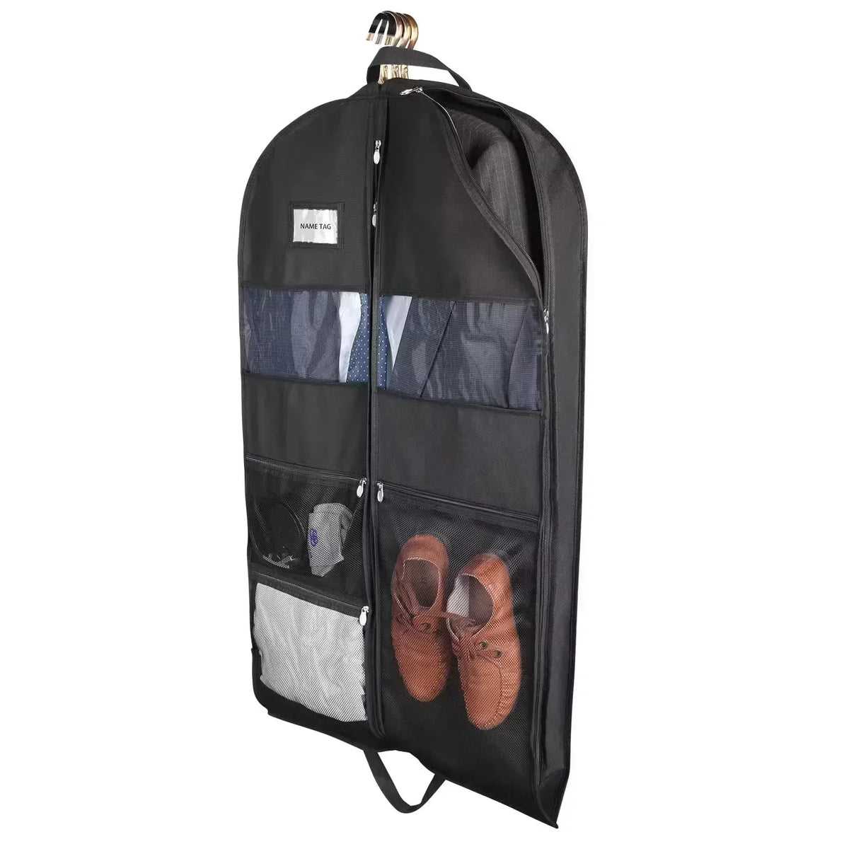 Hangende Kledingorganizer met Dubbelzijdige Rits - 43 Inch Pak Opberger
