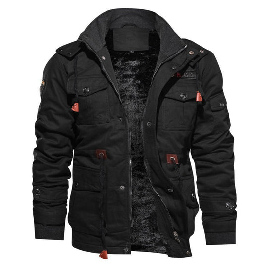 Heren Fleece Winterjas – Waterdichte Stijlvolle Jas met Moderne Snit