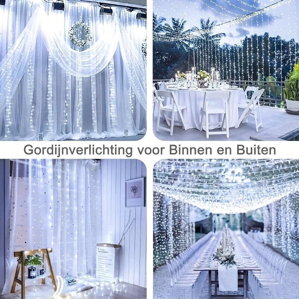 Sfeervolle LED-lichtsnoer met afstandsbediening - USB aangestuurd