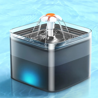 Automatische Huisdierdrinkfontein 2L met LED-verlichting en Filtratiesysteem USB