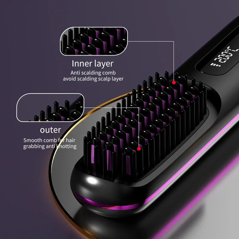 FlexStyle Draadloze Haarstyler met Keramische Verwarming