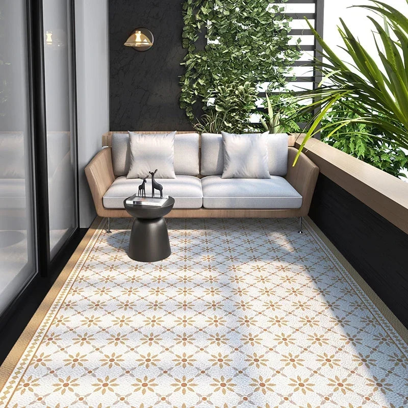 Geometrisch PVC Vloerkleed met Antislip - Keuken, Balkon & Woonkamer