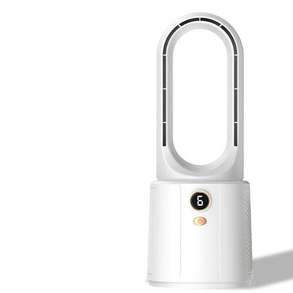 LuchtBries bladloze ventilator – met nachtlampje en luchtbevochtiger voor stille verkoeling