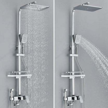 RainFlow Luxe regendouche set – verstelbare messing douchekraan met 4 functies