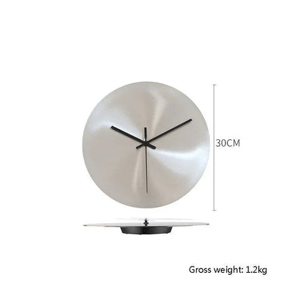 Minimalistisch RVS Wandklok - Stille Quartz Beweging