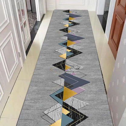 Marokkaanse Geometrische Gangloper – Antislip Wasbare Looploper voor Hal Entree Gang