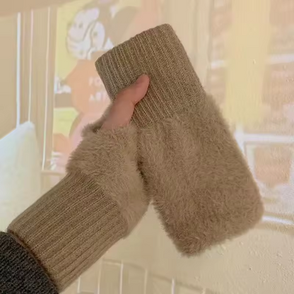 Unisex Fleece Vingerloze Handschoenen – Warm, Zacht en Functioneel