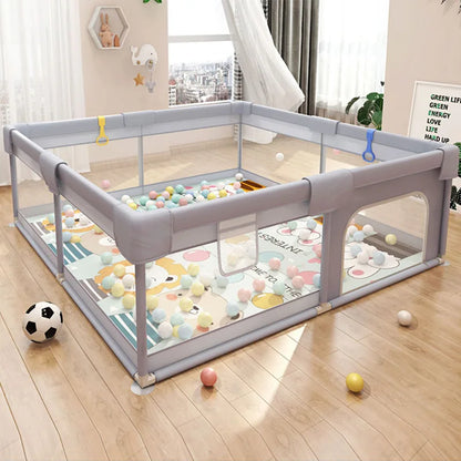 Grote Baby- en Peuterspeelpen – Veilige Opvouwbare Speelruimte voor Binnen en Buiten