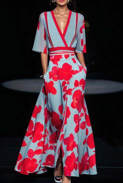 Selen – Elegant Maxikleed met V-hals