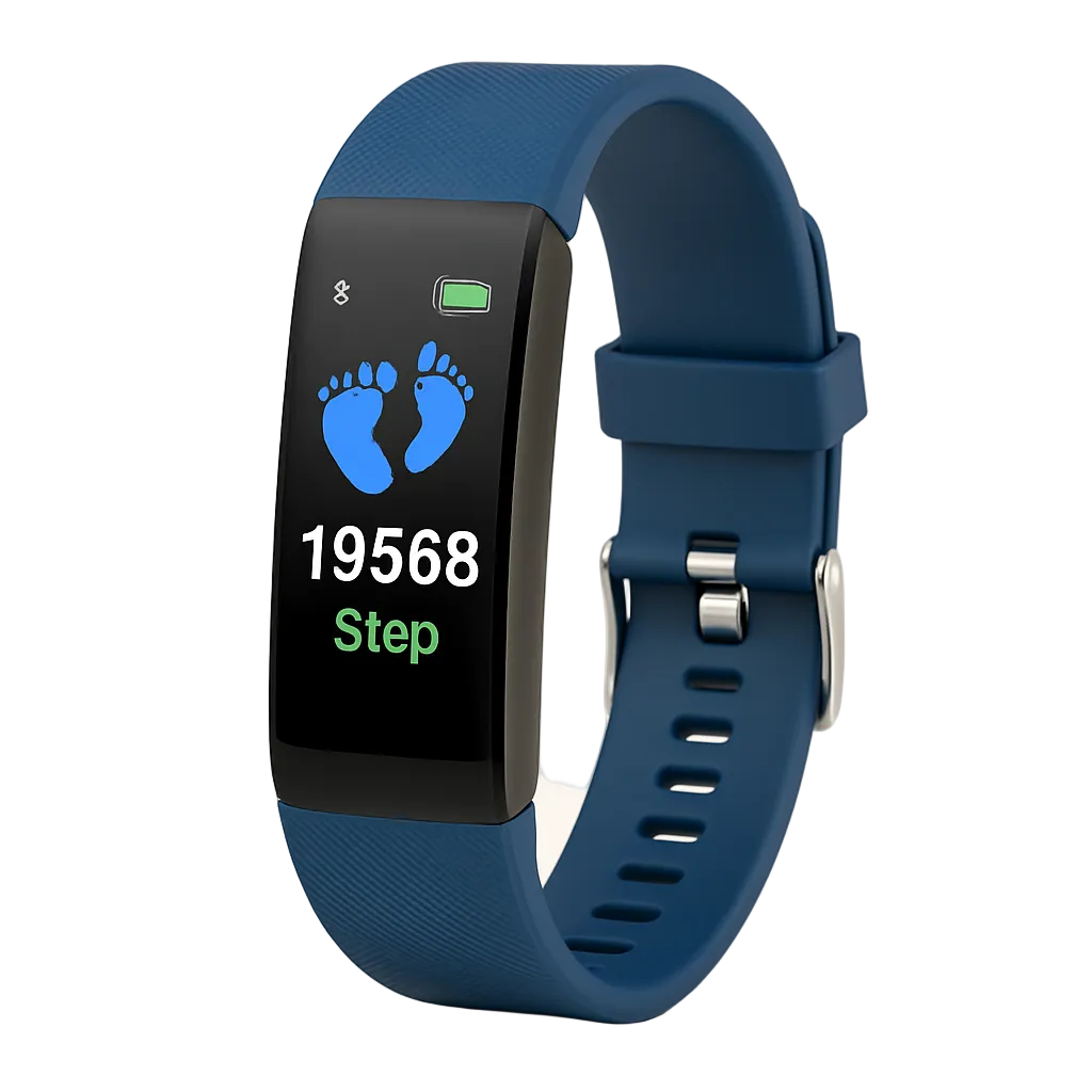 Comfort Smartwatch met Hartslagmeter en Stappenteller | Waterdicht | USB Oplaadbaar