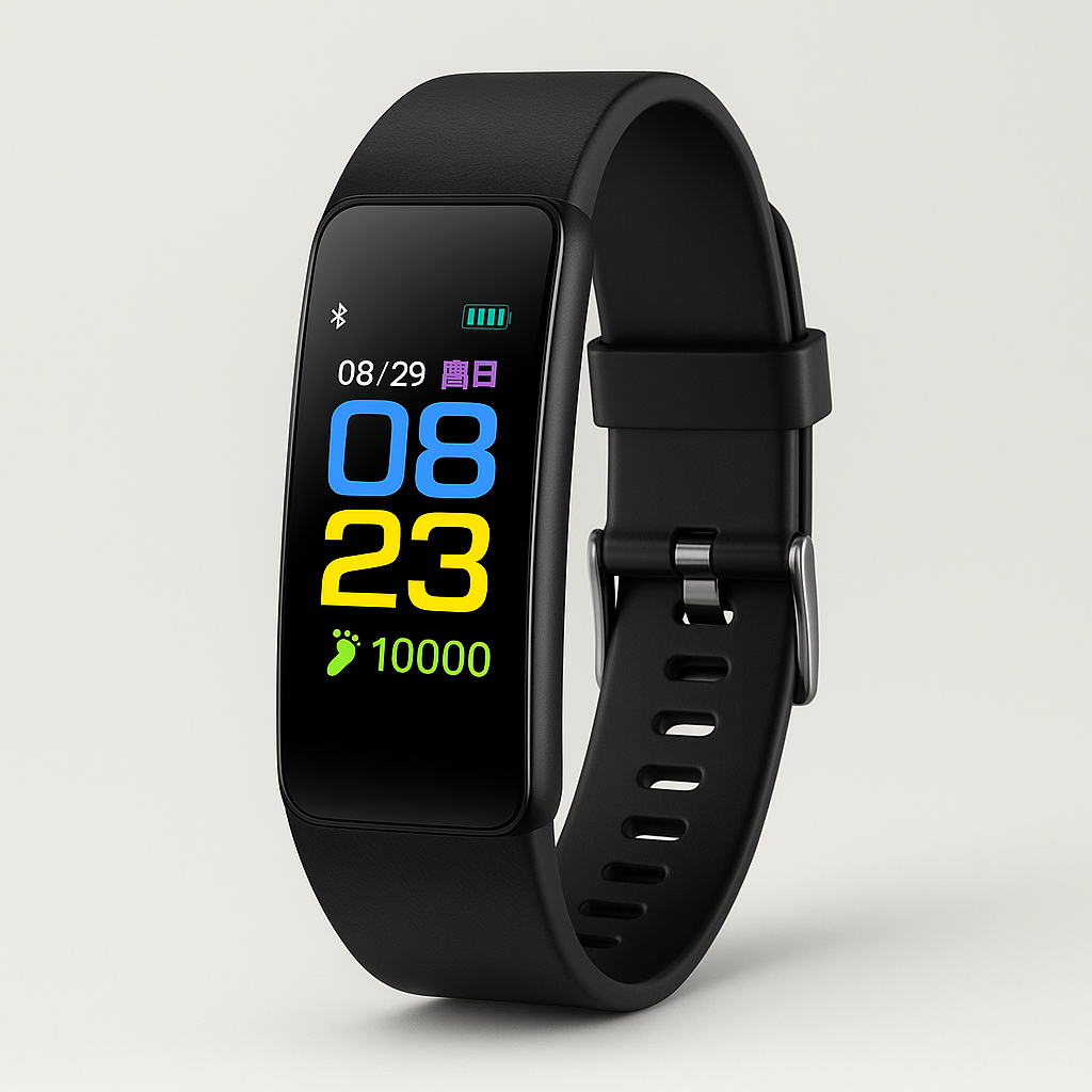 Comfort Smartwatch met Hartslagmeter en Stappenteller | Waterdicht | USB Oplaadbaar