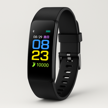 Comfort Smartwatch met Hartslagmeter en Stappenteller | Waterdicht | USB Oplaadbaar