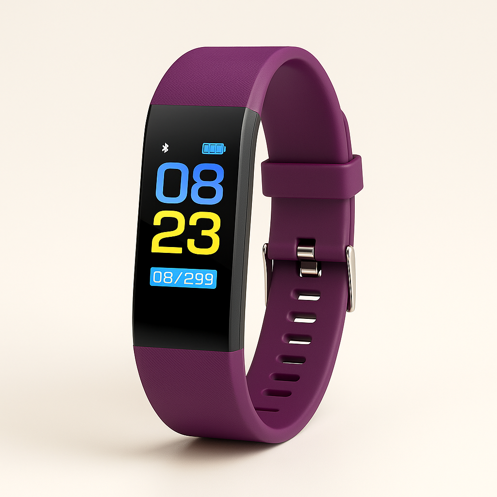 Comfort Smartwatch met Hartslagmeter en Stappenteller | Waterdicht | USB Oplaadbaar