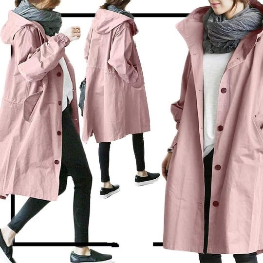 Stijlvolle Waterafstotende Dames Trenchcoat – Bescherming en Comfort in Elk Seizoen