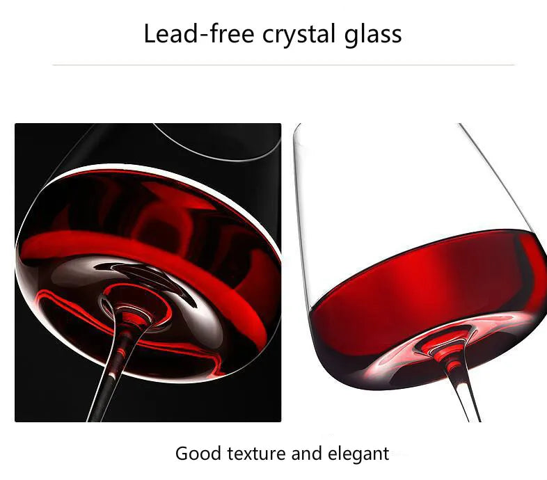 Sets van 2, 4 & 6 Handgemaakte Kristallen Wijn- en Champagneglazen - 4 Maten