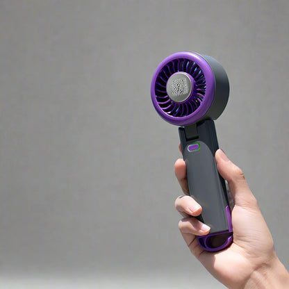 Skye Mini Ventilator met Koelplaat – Draagbare Ventilator met 100 Snelheden en Verstelbare Bries