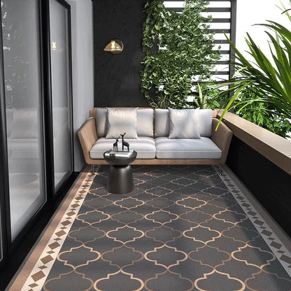 Geometrisch PVC Vloerkleed met Antislip - Keuken, Balkon & Woonkamer