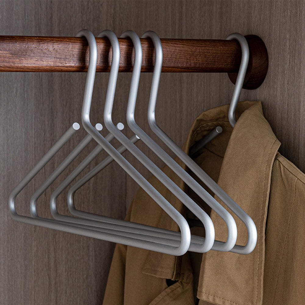 Metalen Kledinghangers Set van 5 met Slank en Ruimtebesparend Design