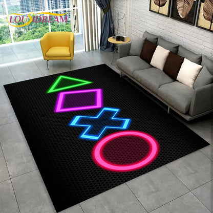 GameJoy Speelmat – Zachte 3D Gamepad Vloermat voor Kinderen en Gamers