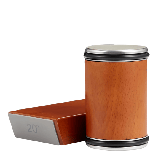 HoutScherp Messenslijper – Luxe Houten Slijper met Dubbelzijdige Schijf