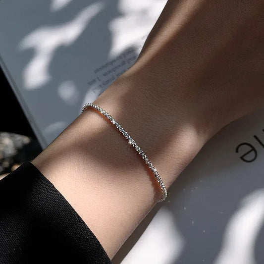 Liquid Zilverarmband – 925 Sterling Zilveren Polsband Geïnspireerd op Water