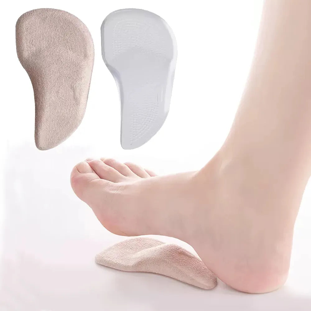 Siliconen Gel Voetzolen met Gewelfondersteuning - Comfort en Stabiliteit