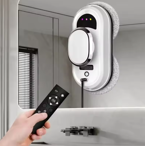 Slimme Raamreinigingsrobot met Afstandsbediening – Automatische Zuig- en Reinigingsfunctie
