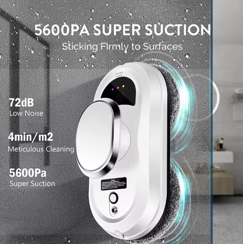 Slimme Raamreinigingsrobot met Afstandsbediening – Automatische Zuig- en Reinigingsfunctie