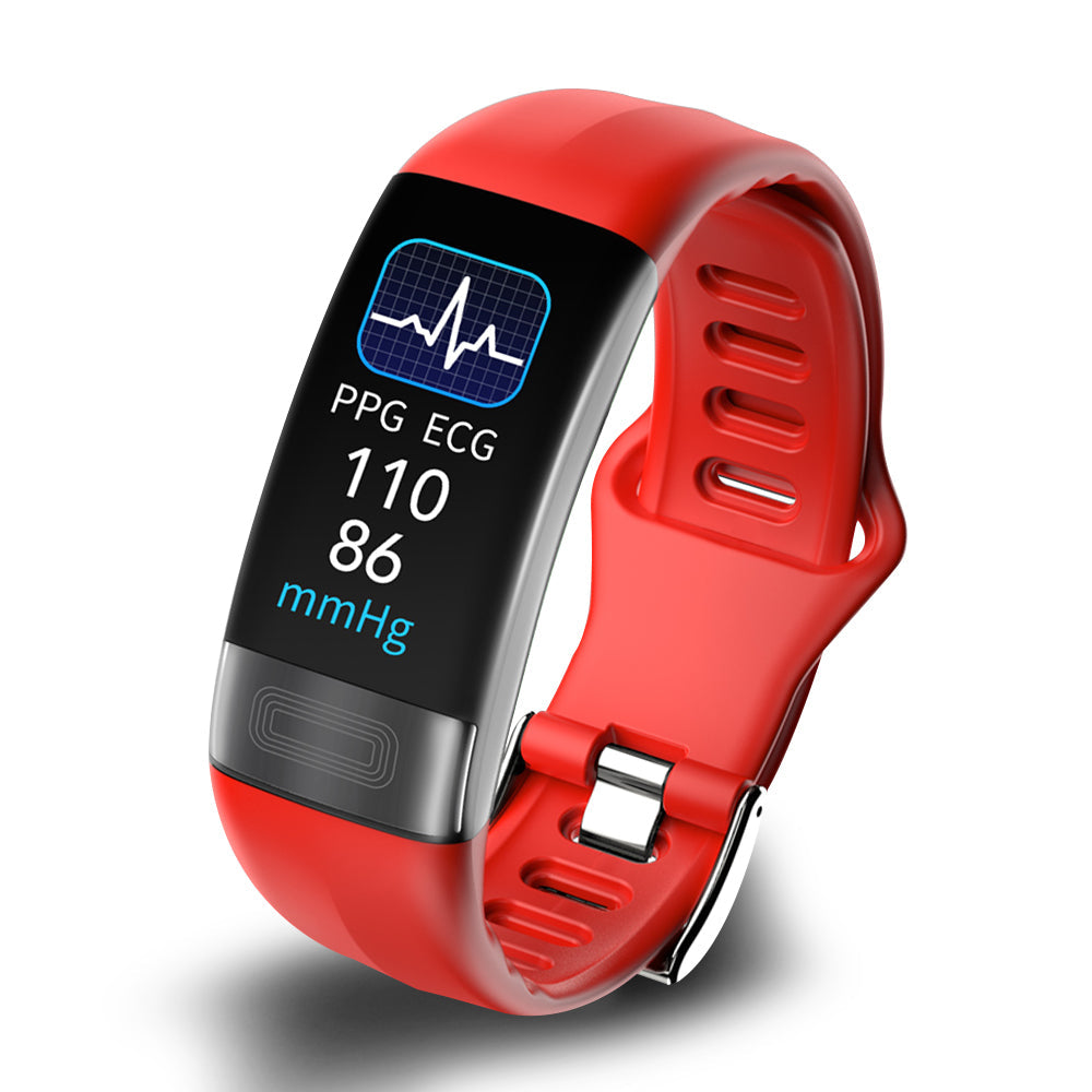 Slimme armband met bloeddrukmeter, ECG, hartslag, zuurstofverzadiging en slaaptracker - goedgekeurd door FDA