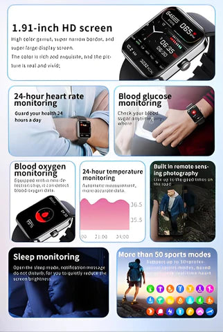 Smartwatch voor bloedglucosemonitoring | Smartwatch voor niet-invasieve bloedglucosemonitoring