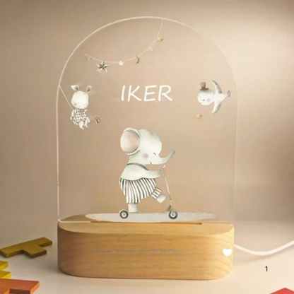 Persoonlijk Nachtlampje met Naam – Zachte Warme LED Verlichting voor Kinderen
