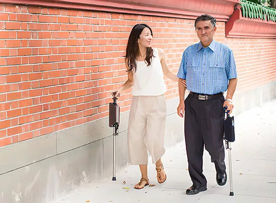 SitWalk Opvouwbare Wandelstok – Wandelstok met Zitfunctie en Ergonomische Handgreep