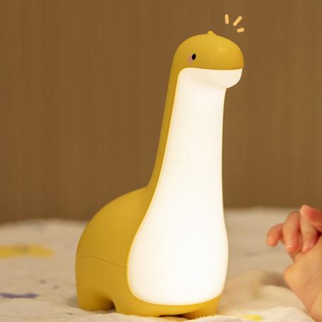 Speels Silicone Langnek Dinosaurus LED Nachtlampje - Perfect Cadeau voor Kinderen en Meisjes