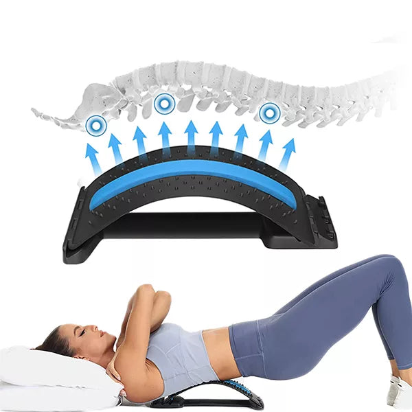 SpineEase | Verstelbare rugstretcher & lumbale acupressuurmassager voor onmiddellijke pijn