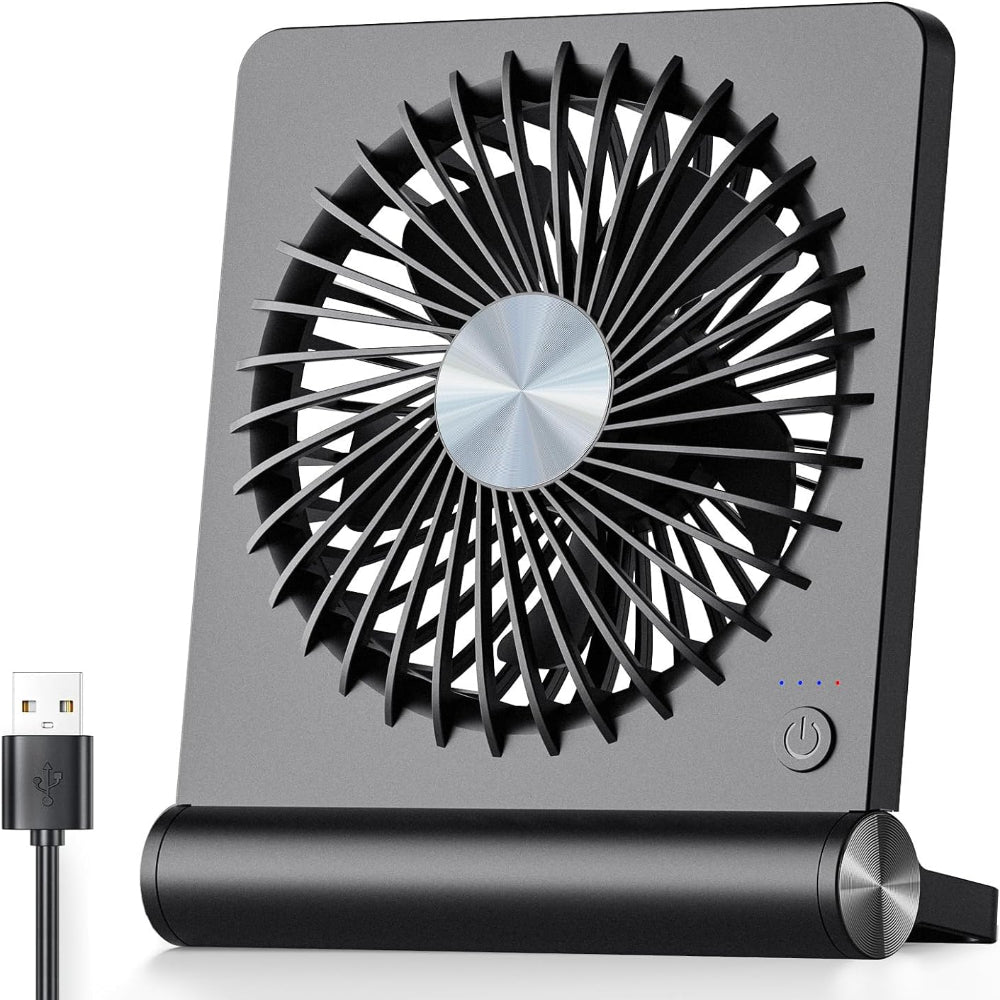 Starker Wind – Ultiem Stille USB Tafelventilator met 3 Snelheden