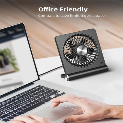Starker Wind – Ultiem Stille USB Tafelventilator met 3 Snelheden