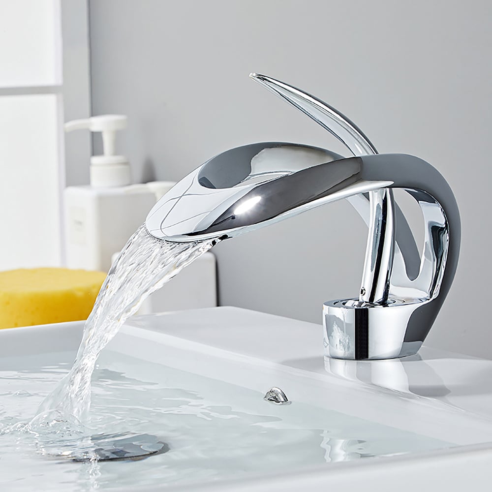 Stijlvolle Waterfall Einhebelkraan voor Luxe Badkamer
