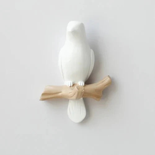 Vogellijn Houten Kapstok met Decoratief Vogelontwerp voor Wand
