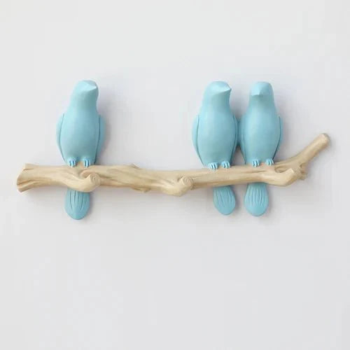Vogellijn Houten Kapstok met Decoratief Vogelontwerp voor Wand