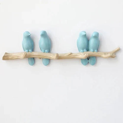 Vogellijn Houten Kapstok met Decoratief Vogelontwerp voor Wand