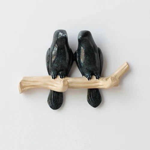 Vogellijn Houten Kapstok met Decoratief Vogelontwerp voor Wand