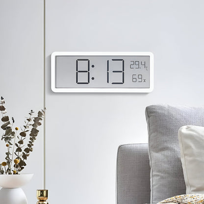 Digitale LED Wandklok – Grote Display met Temperatuur en Luchtvochtigheid