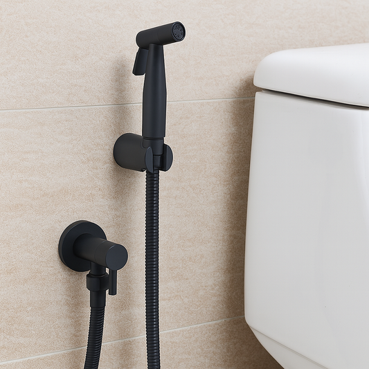 RVS Bidetsproeier AquaNova – Hygiënische Douche WC Spray met Wandhouder