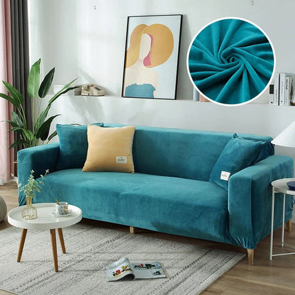 Luxe Stretch-Velours Bankhoes – Stijlvolle Bescherming voor Elke Bank